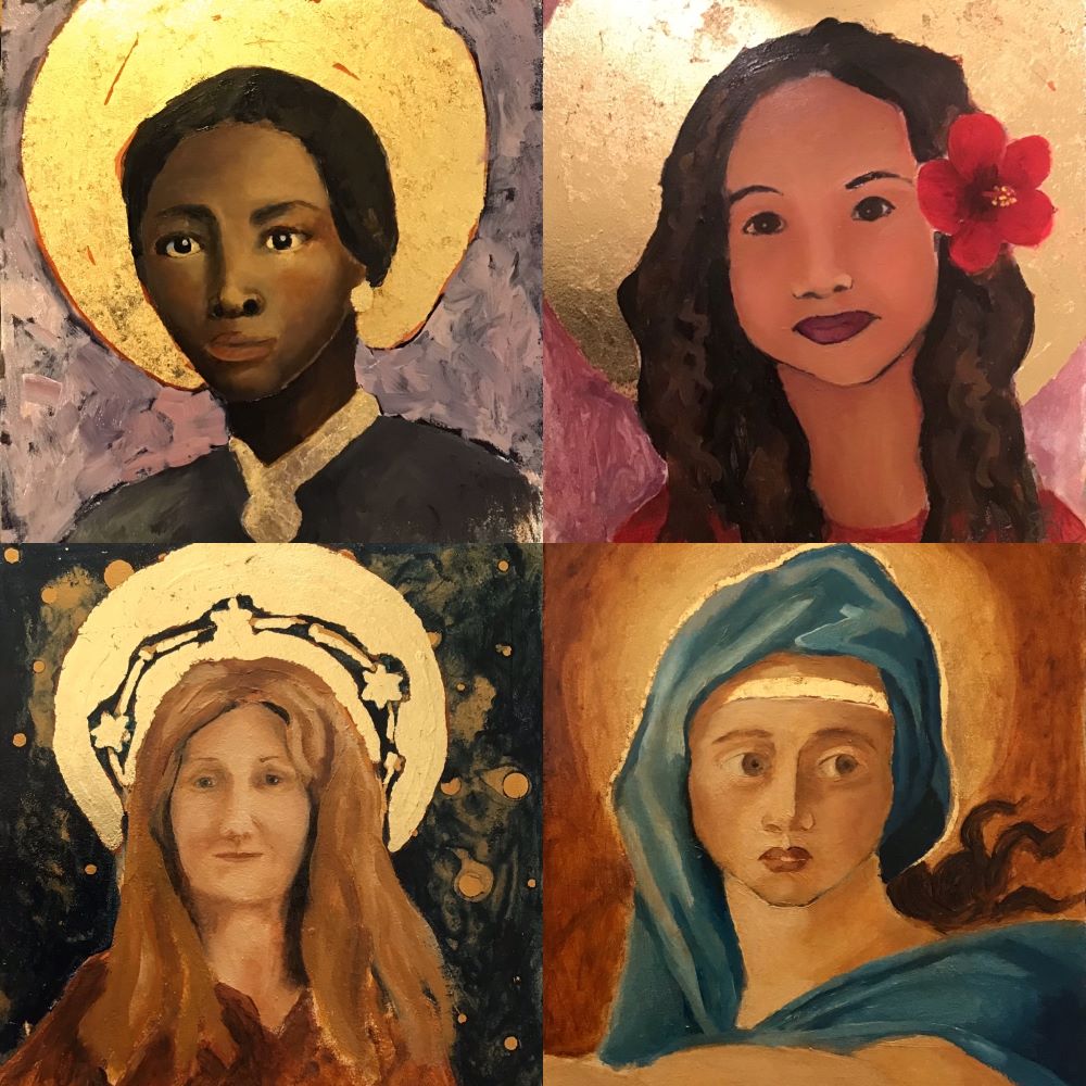 Four paintings of Heavenly Mother