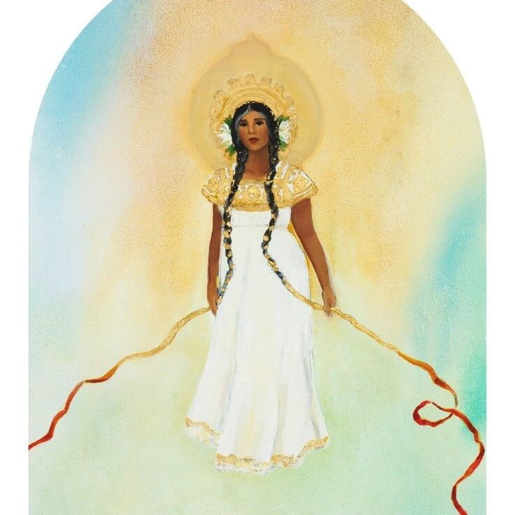 Heavenly Mother wearing a traditional